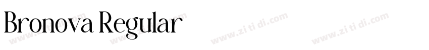 Bronova Regular字体转换
